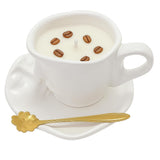 Artistic Face Cup Candle Set, Coffee Scented Soy Wax, Reusable Ceramic Mug With Saucer & Spoon, Unique Gift For Coffee Lovers, Home Decor & Aromatherapy