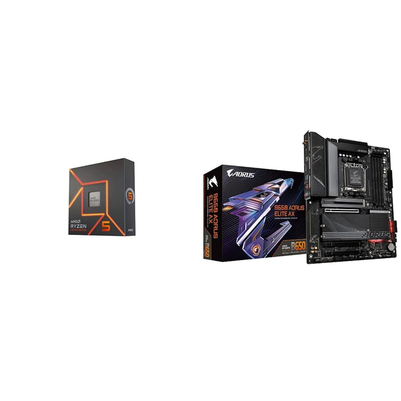 AMD Ryzen 5 7600X + GIGABYTE B650 AORUS ELITE AX Motherboard