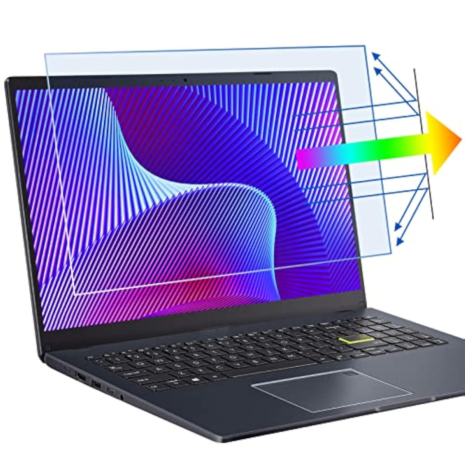 2 Pack 15.6 Inch Anti Blue Light Screen Protector