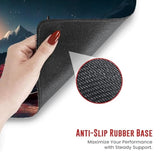 Japanese Mouse Pad, Large Japanese Desk Mat, Xl Anime Desk Mat, Non-Slip Rubber Base, Big Extended Desk Protector For Home Office, 31.5”X11.8” (Riverside Full Moon)