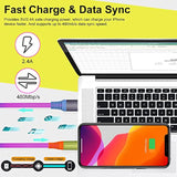 Iphone Charger Cable, [Apple Mfi Certified] 6Ft Colorful Gradual Usb A To Lightning Charger Cable Nylon Braided Fast Charging Data Cord For Iphone 14 13 12 11 Pro Max Xr Xs X 8 7 6 Plus More