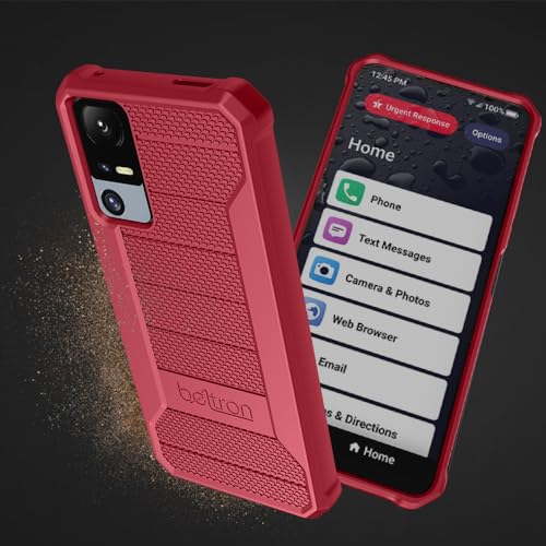Phone Case for Jitterbug Smart 4, Slim Industrial Strength Protective Grip Case with Reinforced Technology for TCL 40XL / Lively Jitterbug Smart4