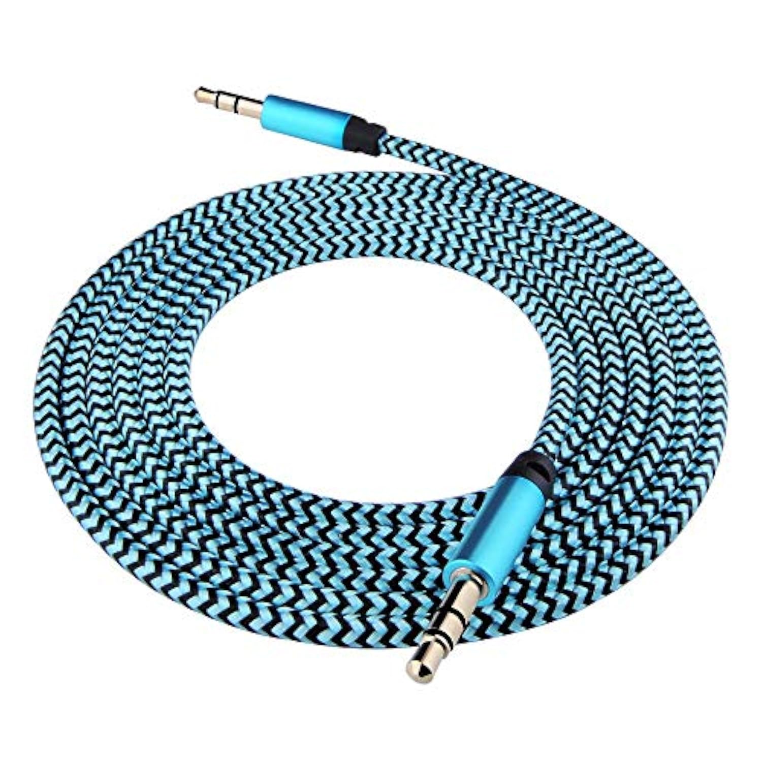 Aux Cord For Car, 6 Pack 3.5Mm Auxiliary Audio Cable, Braided Stereo Aux Chords Compatible Headphone Car, Iphone, Ipod, Ipad, Samsung Galaxy, Htc, Lg, Google Pixel, Tablet & More