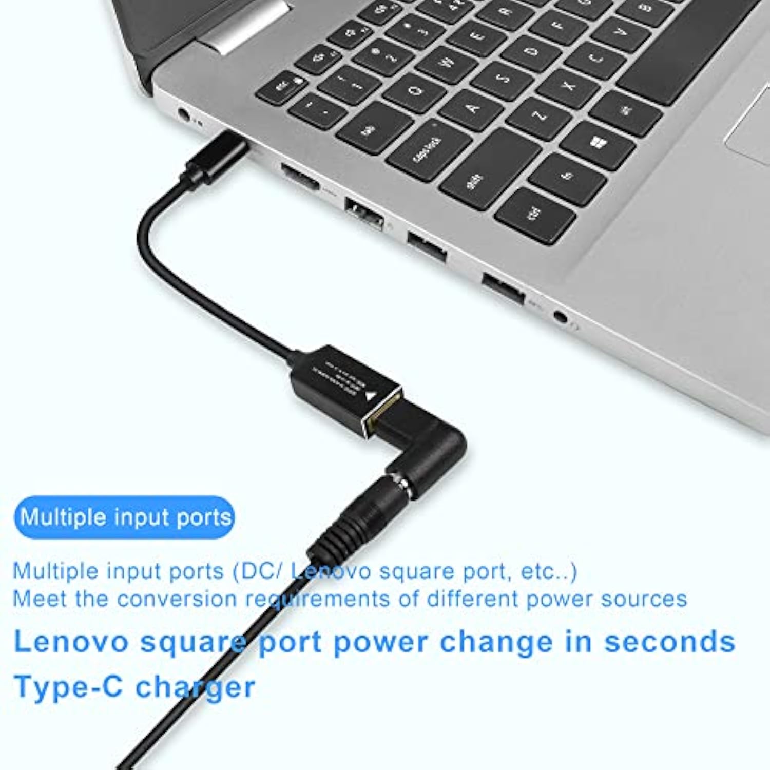 Pd65W Lenovo Square Mouth To Usb-C Charging Cable Lenovo Square Mouth To Type-