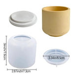 2 Pcs Large Jar Resin Molds Box With Lid Silicone Creative Pot Molds For Epoxy Jewelry Trinket Candle Holder Organizer Mold Plant Mold Diy Resin Concrete Crafts Home Decor