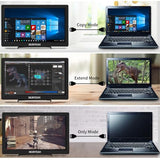 M1020 Portable Monitor 10.1 Inch Full Hd Ips 1920X1080 400Nits Monitor With Hdmi, Vga For Windows 11/10/8/7 Ps Xbox Compatible With Raspberry Pi 5/4/3 Build-In Speakers Vesa Mount