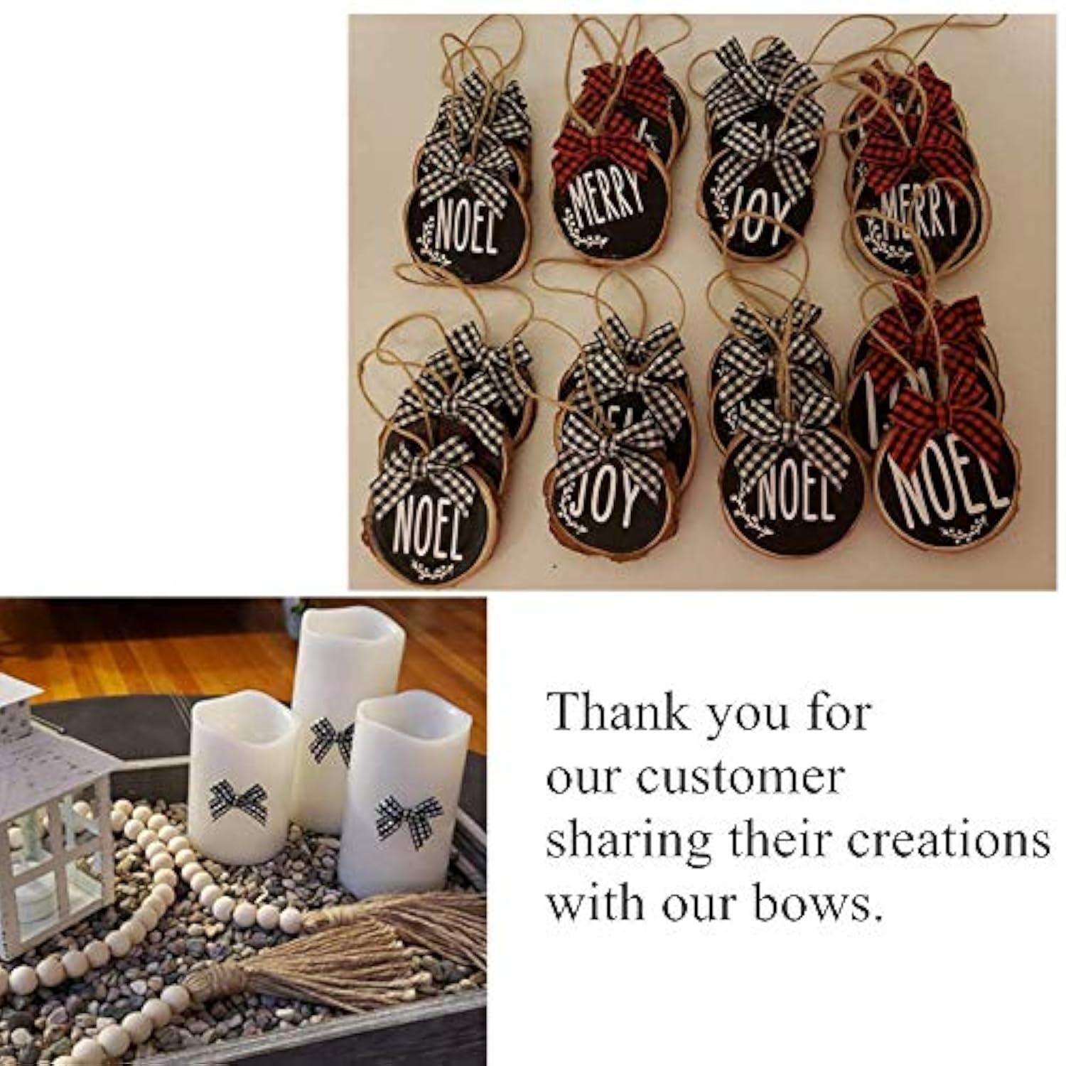 Gingham Craft Ribbon Bows Mini Checkered Ribbon Flowers Appliques For