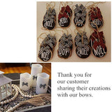 Gingham Craft Ribbon Bows Mini Checkered Ribbon Flowers Appliques For