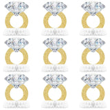 9 Pcs Diamond Ring Centerpiece Engaged Diamond Rings Decor For Bachelorette Party Engagement Party Bridal Shower Wedding Anniversary Decoration Supplies