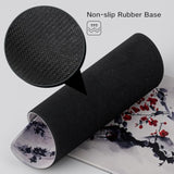 Large Sakura Mouse Pad, White Japanese Cherry Blossom Desk Mat,Extended Non-Slip Keyboard Mouse Pad Waterproof Office Desk Pad 23.6" X 11.8" Anime Mouse Pads Desktop Protector For Office And Home