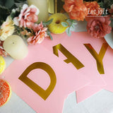 Pink Happy Birthday Banner Party Signs Golden Sparkle Funny Bunting Supplies Garland For Girls Party Decorations Nursery Hanging 13 Pieces