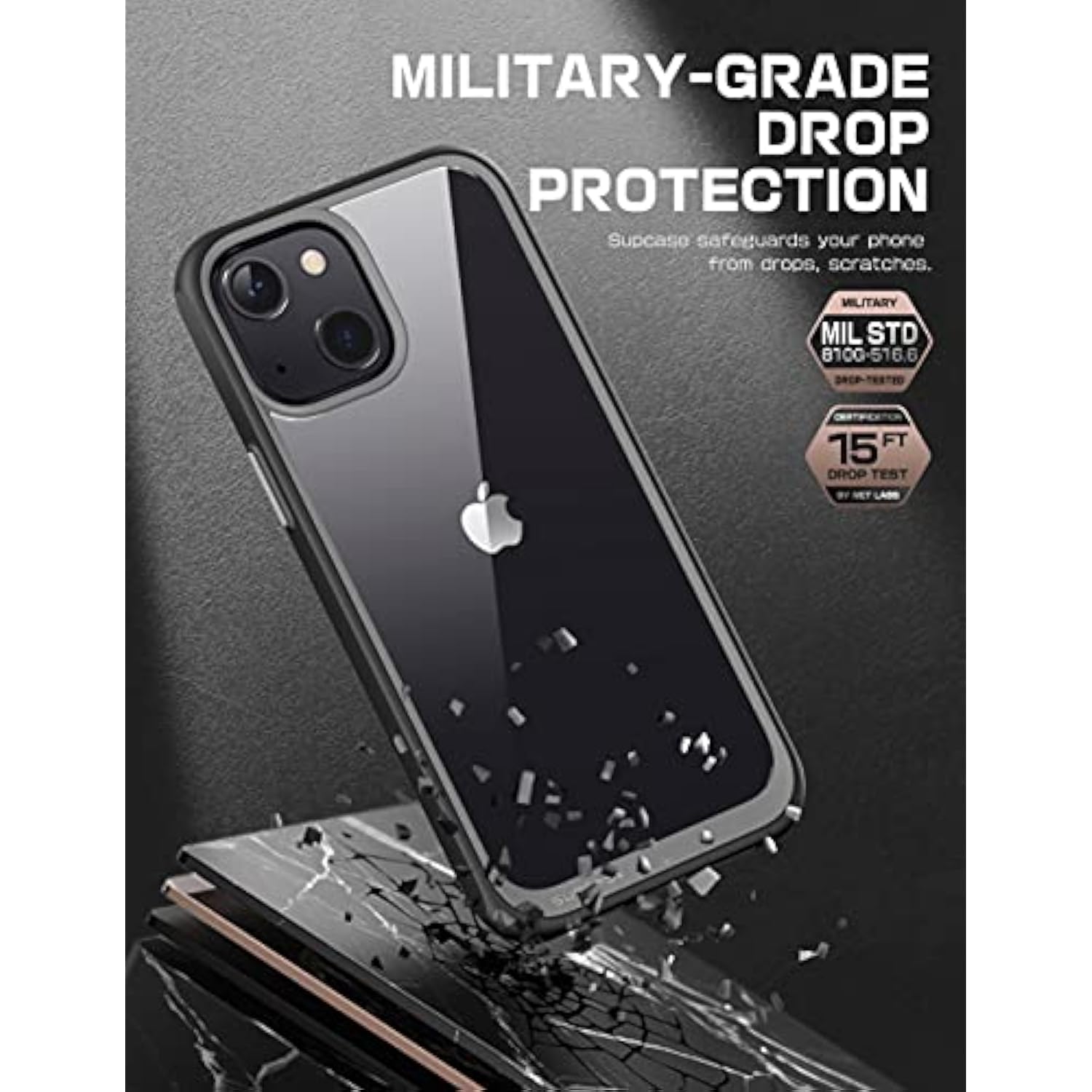 SUPCASE iPhone 13 6.1 Inch (2021) Premium Transparent Hybrid Protective Case Cover for iPhone 13 6.1 inch (2021