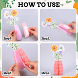 Wildflowers Honeycomb Centerpieces Table Toppers Spring Table Party Decorations For Wedding Little Wildflowers Baby Shower Bridal Shower Party Supplies, 9 Pcs