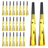 24-Pack Gold Glitter Noise Makers for Parties and Holidays