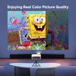 Mini Projector With Tr, 1080P Hd Portable Bluetooth Movie Projector, Compatible With Smartphone/Laptop/Tv Stick/Hdmi/Usb