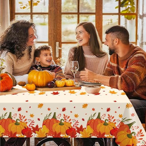 3 Pack Christmas Tablecloths Disposable,Christmas Decorations,54 x 108 Inch,Plastic Table Cloths for Rectangle Tables,Red Themed Checkered Table Covers for Xmas,Indoor,Outdoor,Birthday,Parties