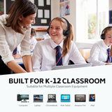 Kids Headphones Wired for School Bulk, 6 Pack Headsets with Microphone for K-12th Grade Classroom, Students, Teens, 3.5mm Jack for Chromebook,