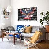 Trump 45Th 47Th President Flag Trump Vance Won Took America Back Flag For Yard Bedroom Garden Car Outdoor Decor With 2 Brass Grommets.3X5 Feet.