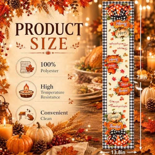 3D Pumpkin Light & 40 LED 2 Pack Thanksgiving Garland Fall Decor Total 13FT