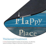 Round Mouse Pad, The Beach Is My Happy Place Customized Premium-Textured Mouse Mat, Washable Mousepads With Non-Slip Rubber Base Small Mousepad, 7.9×7.9×0.12 Inches