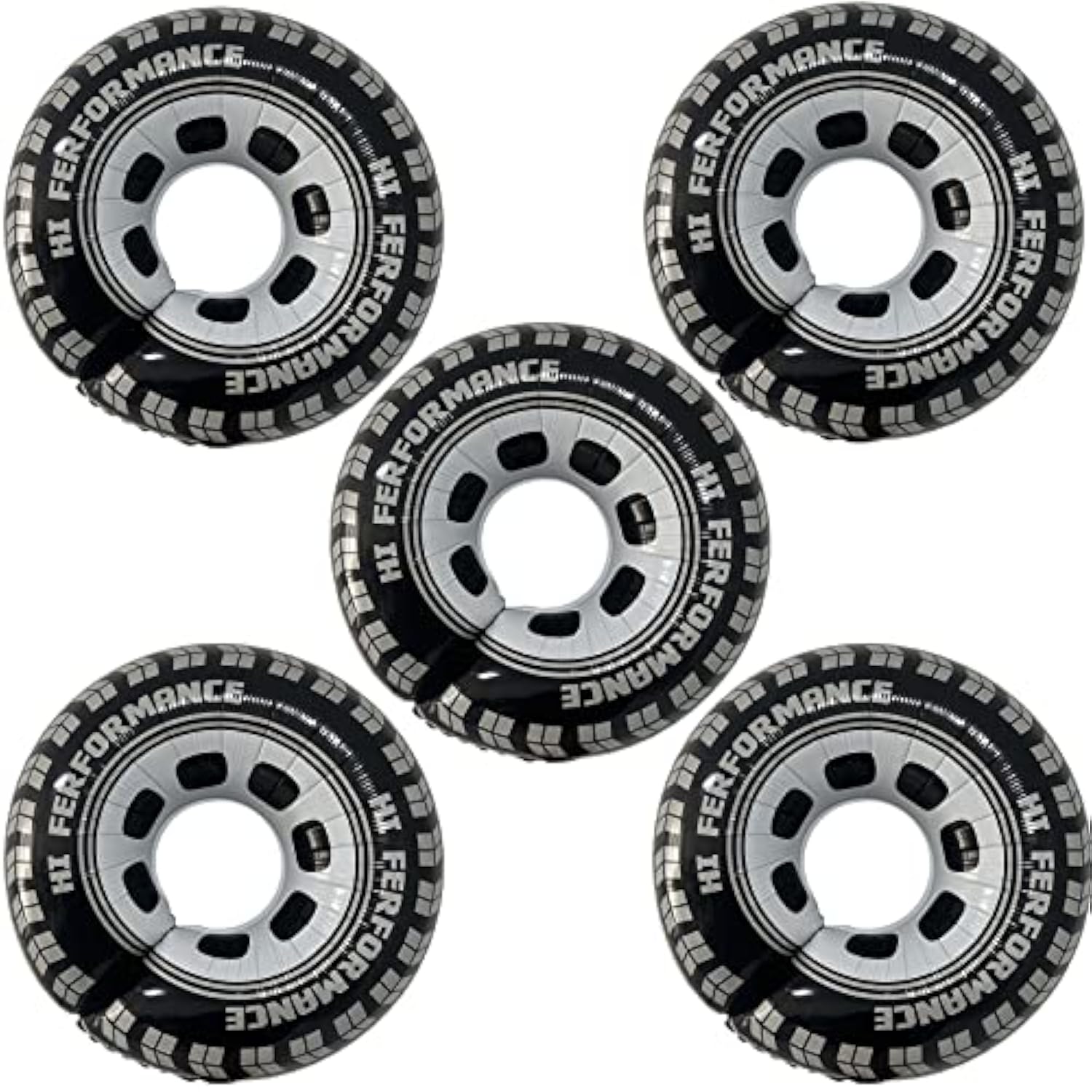 5Pcs 30Inch Wheel Balloons-Race Cars Hot Wheels Birthday Party Decorations Supplies For Men. Cars Theme Birthday Party Decorations.