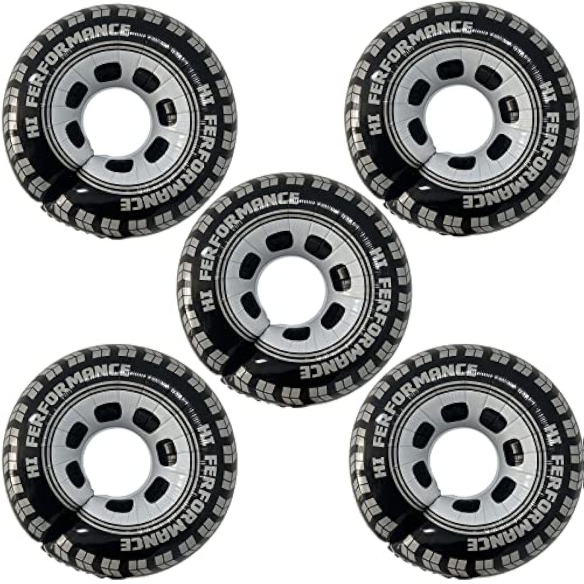 5Pcs 30Inch Wheel Balloons-Race Cars Hot Wheels Birthday Party Decorations Supplies For Men. Cars Theme Birthday Party Decorations.