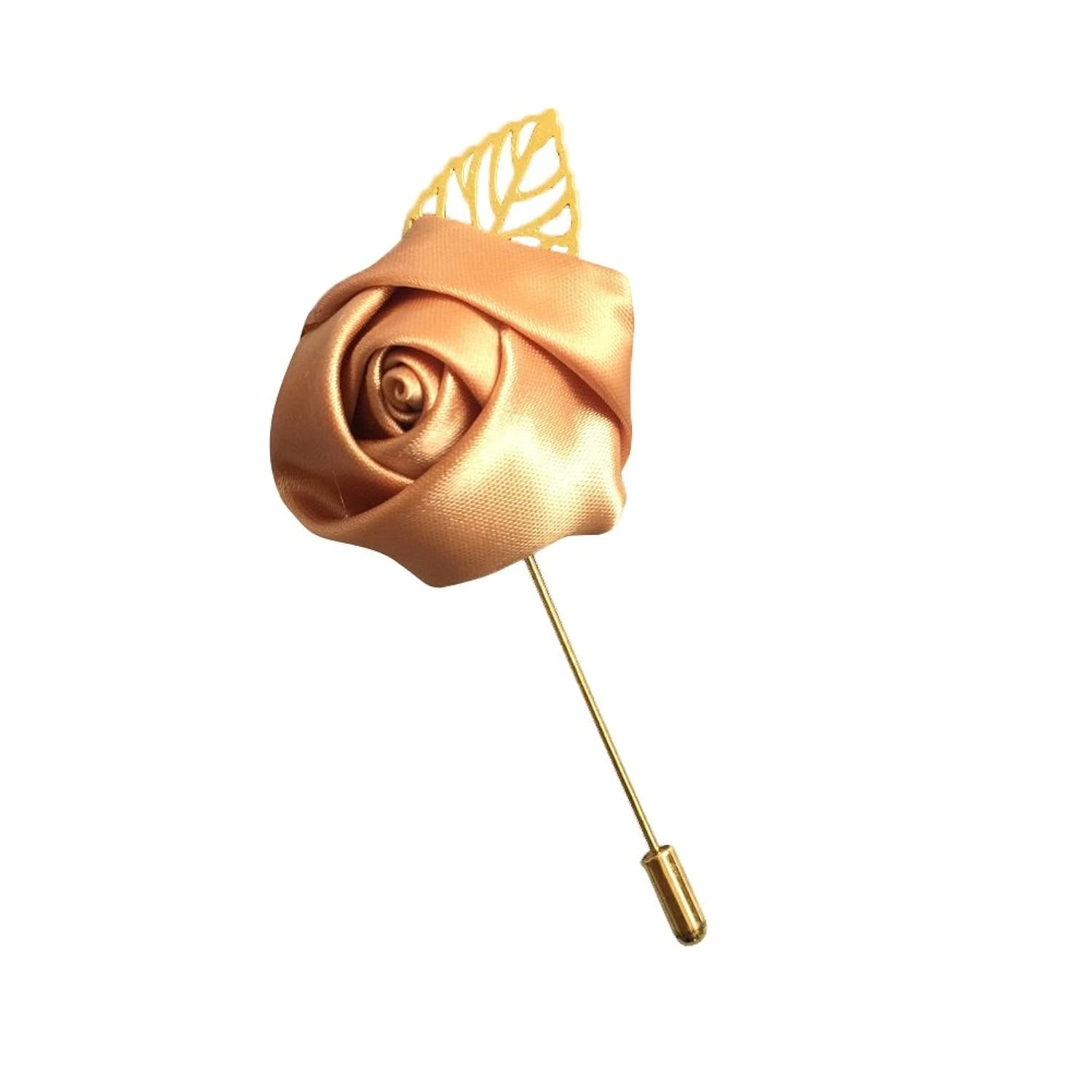 12Pieces/Lot Groom Boutonniere Wedding Silk Rose(3.5Cm) Flowers Accessories Prom Pin Man Suit Decoration Light Coffee