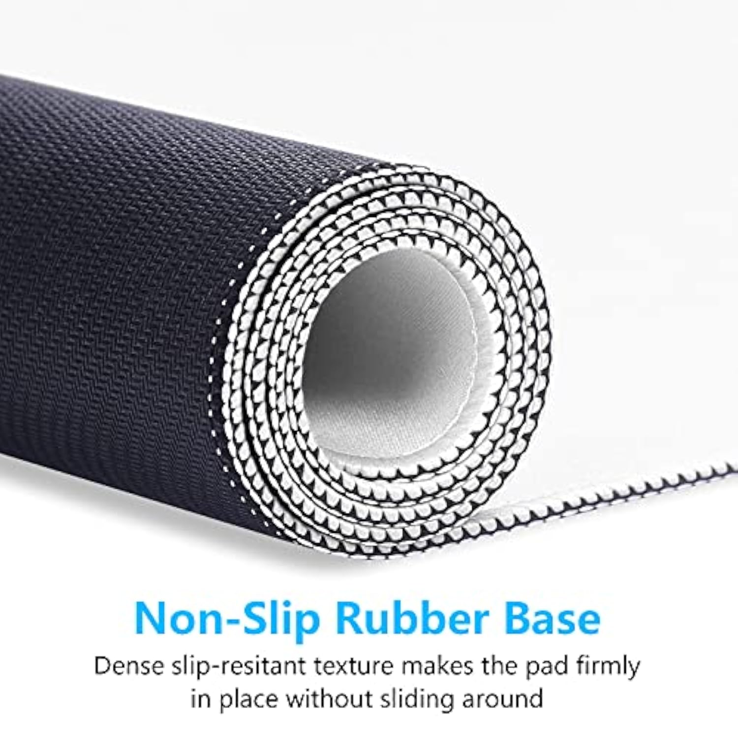 Large Mouse Pad, Extended Gaming Mouse Mat With Stitched Edges, Waterproof Full Size Desk Mats With Nonslip Base, Computer Big Desktop Keyboard Pad For Laptop, Office, 23.6 X 11.8 In, White