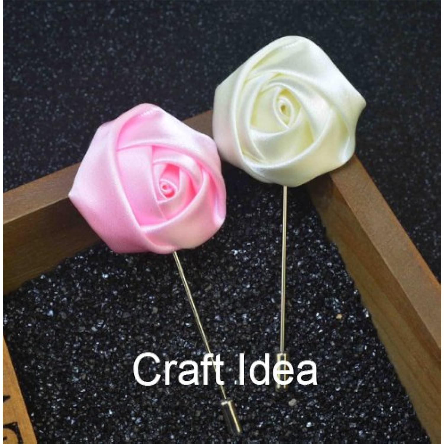 Pack Of 20 Satin 4D Rose 2" Craft Wedding Bride Bouquet Rose Flower-Ivory