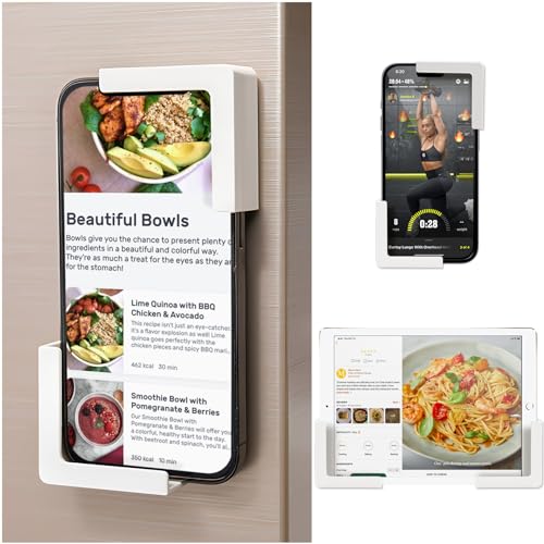 Magnetic Phone Holder for Fridge, Magnetic Phone Mount-Suitable for Phone and Pad