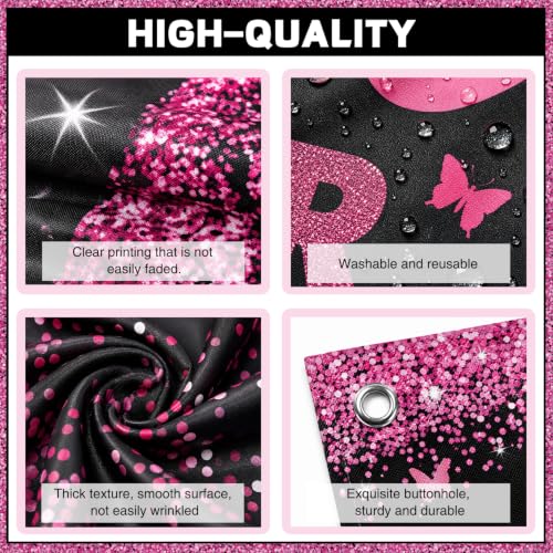 Breast Cancer Awareness Decorations, 71 x 43 in Breast Cancer Backdrop