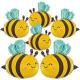 6 Pc Bee Foil Balloons: Bumble Bee Decor for Birthday, Baby Shower, & Gender Reveal