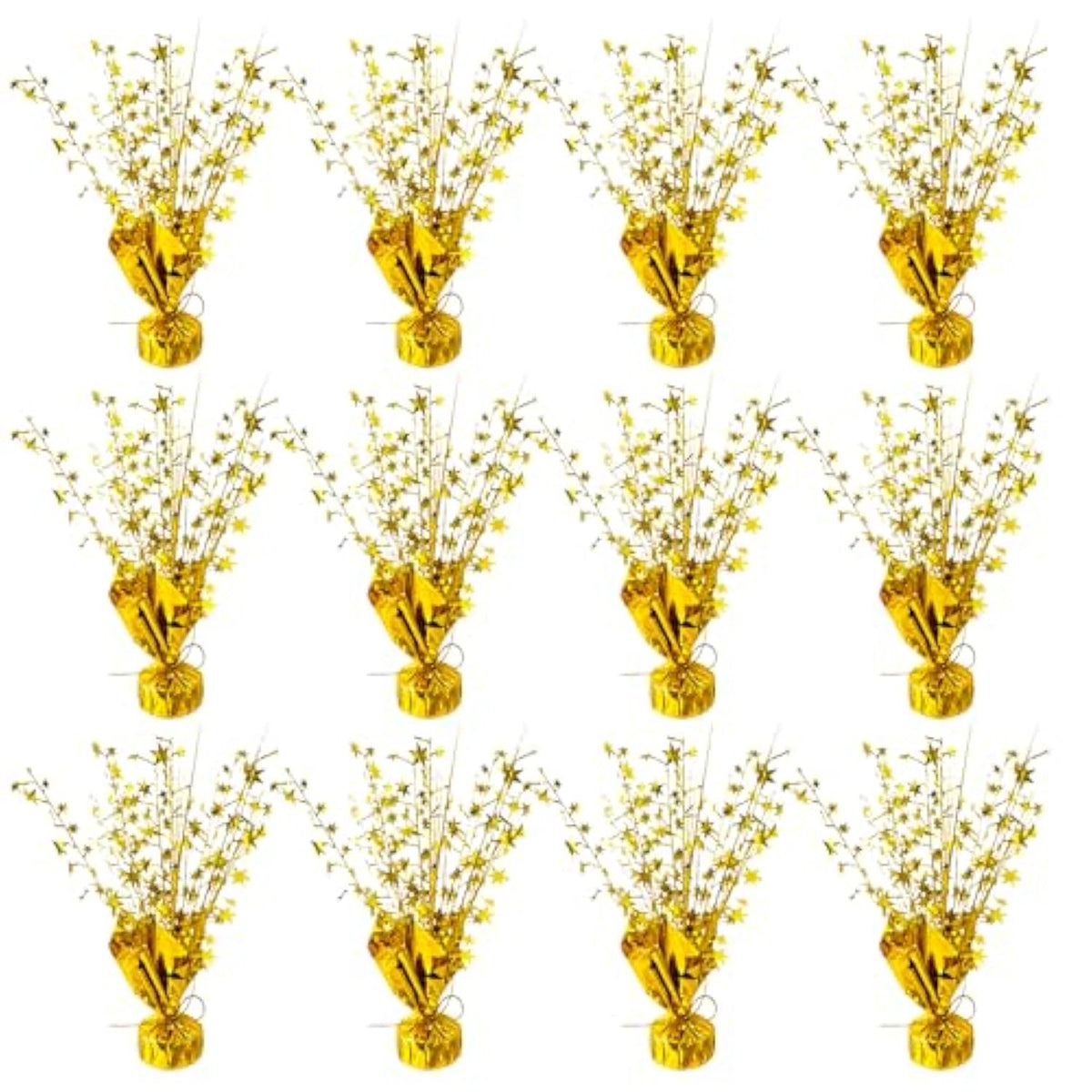 12pcs Gold Metallic Star Table Decor Party Centerpiece Birthday Holiday