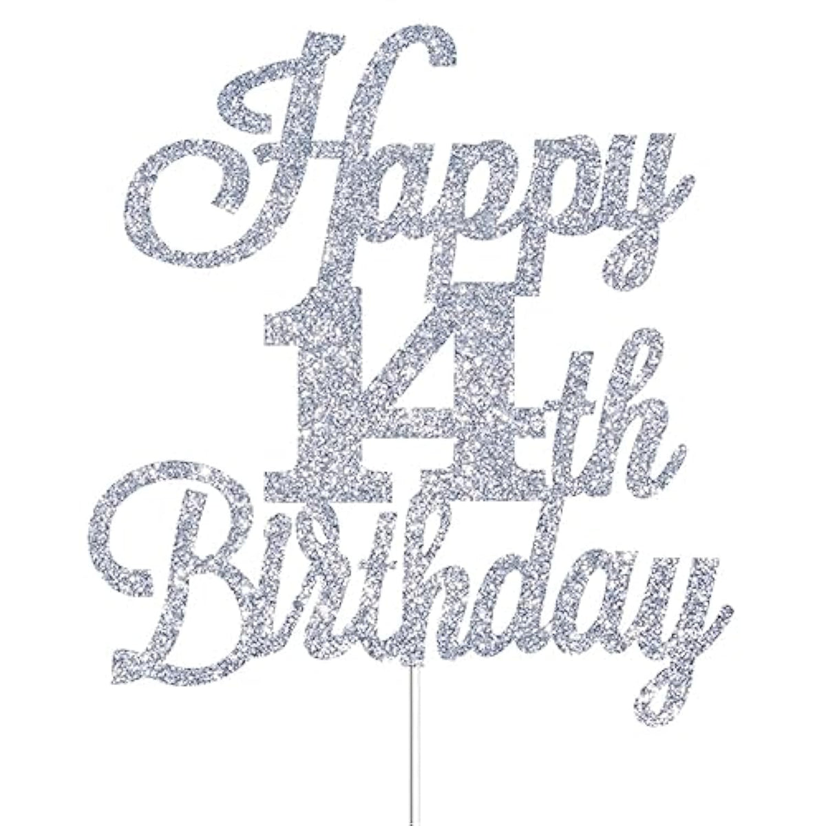 Happy 72Nd Birthday Cake Toppers Silver Glitter, Cheers To 72 Years Old Bday Decoration 72Nd Anniversary Cake Topper, Seventy-Two Theme Cake Decorations For Birth Anniversary Party