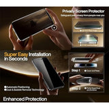 Lfgkmz 2 Pack Tempered Glass Screen Protector For Iphone 16 Pro 6.3",[Military Grade Shatterproof],Auto Install,Ultra Hd,9H Hardness,Zero Bubble