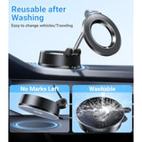 For Magsafe Car Mount?Strongest Suction?Nano Gel Suction Cup Vacuum Magnetic Phone Holder For Car Dash?Strongest Magnetic?Suction Cup Cell Phone Holders For Your Car For Iphone 16 15 14 13 12