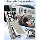 Samsung Galaxy S24 Ultra Rugged Heavy Duty Phone Case with RFID Blocking and Card Holder