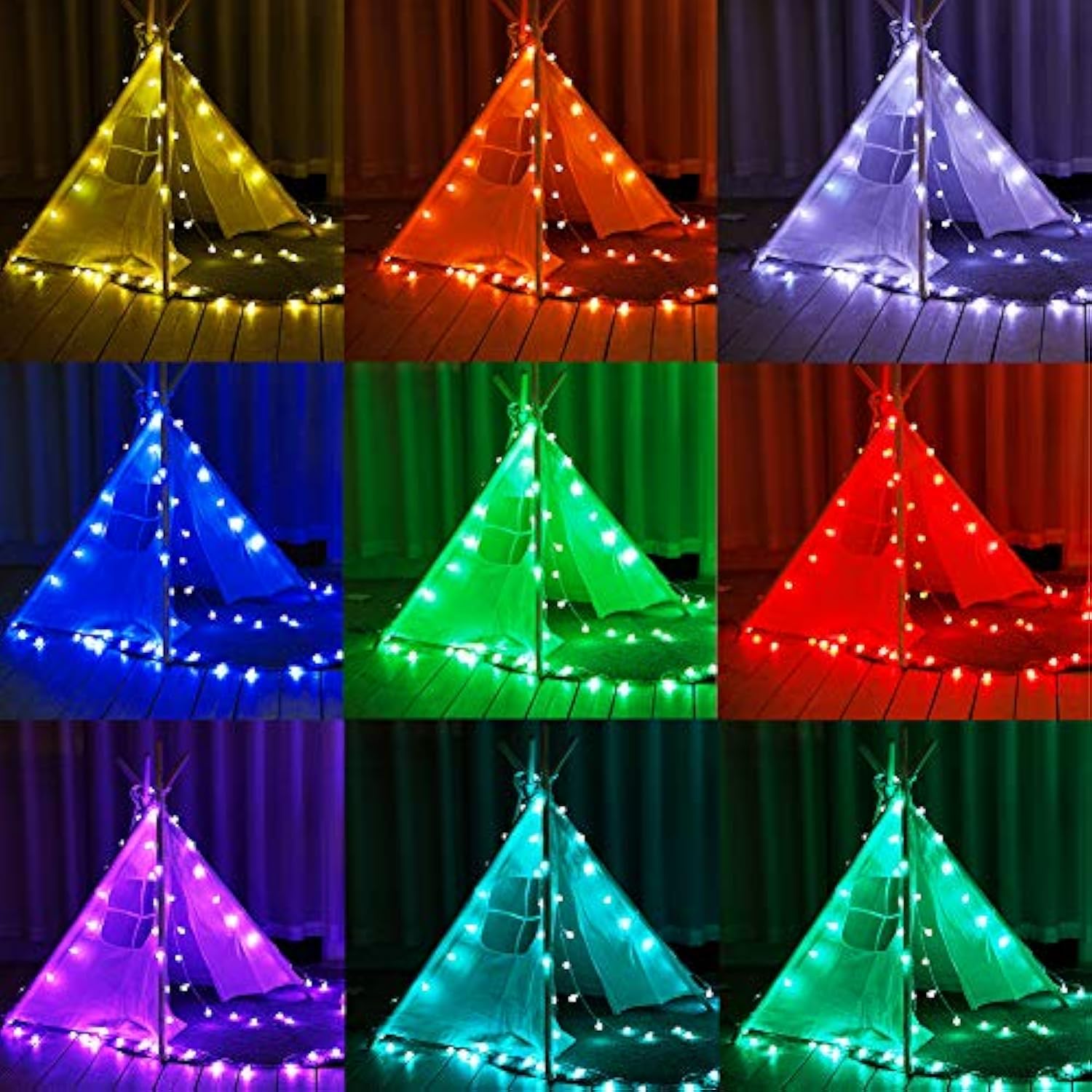 24 Colors Indoor String Lights With Remote, 16.5Ft 50Led String Lights Bedroom Usb Plug In, Color Changing Christmas Lig