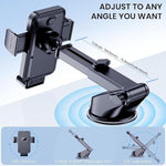 Phone Holder Car Mount For Iphone [Powerful Suction] Phone Mount For Car Dashboard Windshield Air Vent Universal Accessories [Thick Cases Friendly] Automobile Phone Holder Fit Iphone Smartphone