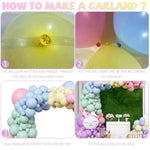 141 Pcs Happy Easter Balloon Arch Kit, Easter Garland Party Supplies Decorations, Spring Bunny Birthday Party Balloon Arch, Color Balloons Arch Kit For Baby Shower Party Supplies