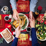 Christmas Napkins, 40Pcs Red And Gold Christmas Paper Napkins Disposable Snowman Christmas Cocktail Napkins White Merry Christmas Napkins For Xmas Winter Holiday Dinner Party Supplies