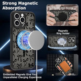 Magnetic For Iphone 15 Pro Max Case [Compatible With Magsafe] Cute Cool Bowknot Bow Tie Print Pattern Design, Slim Bumper Translucent Matte Protective Cover For Women Girls, Black