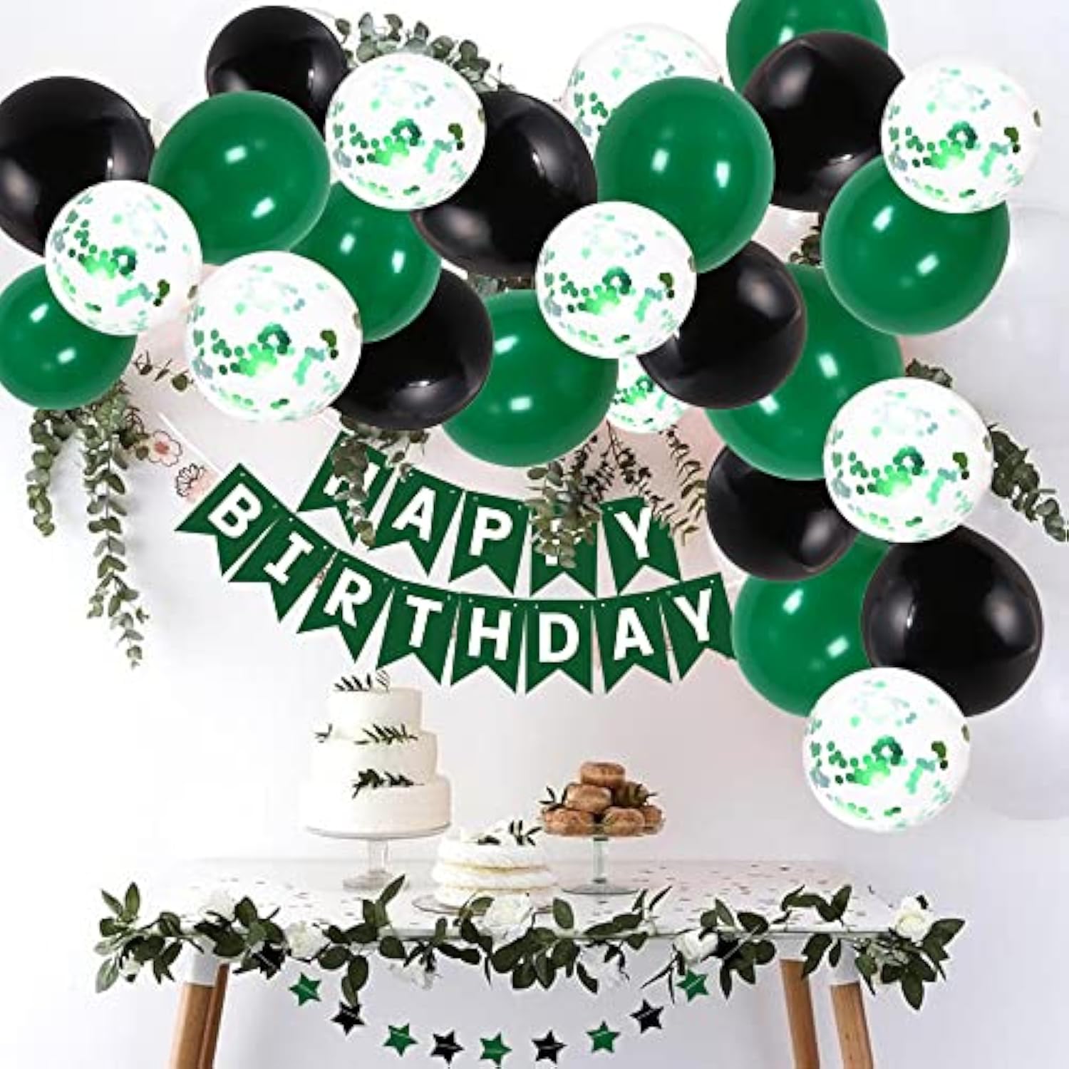 Birthday Decorations For Men, Green Party Decorations For Men Women Bo