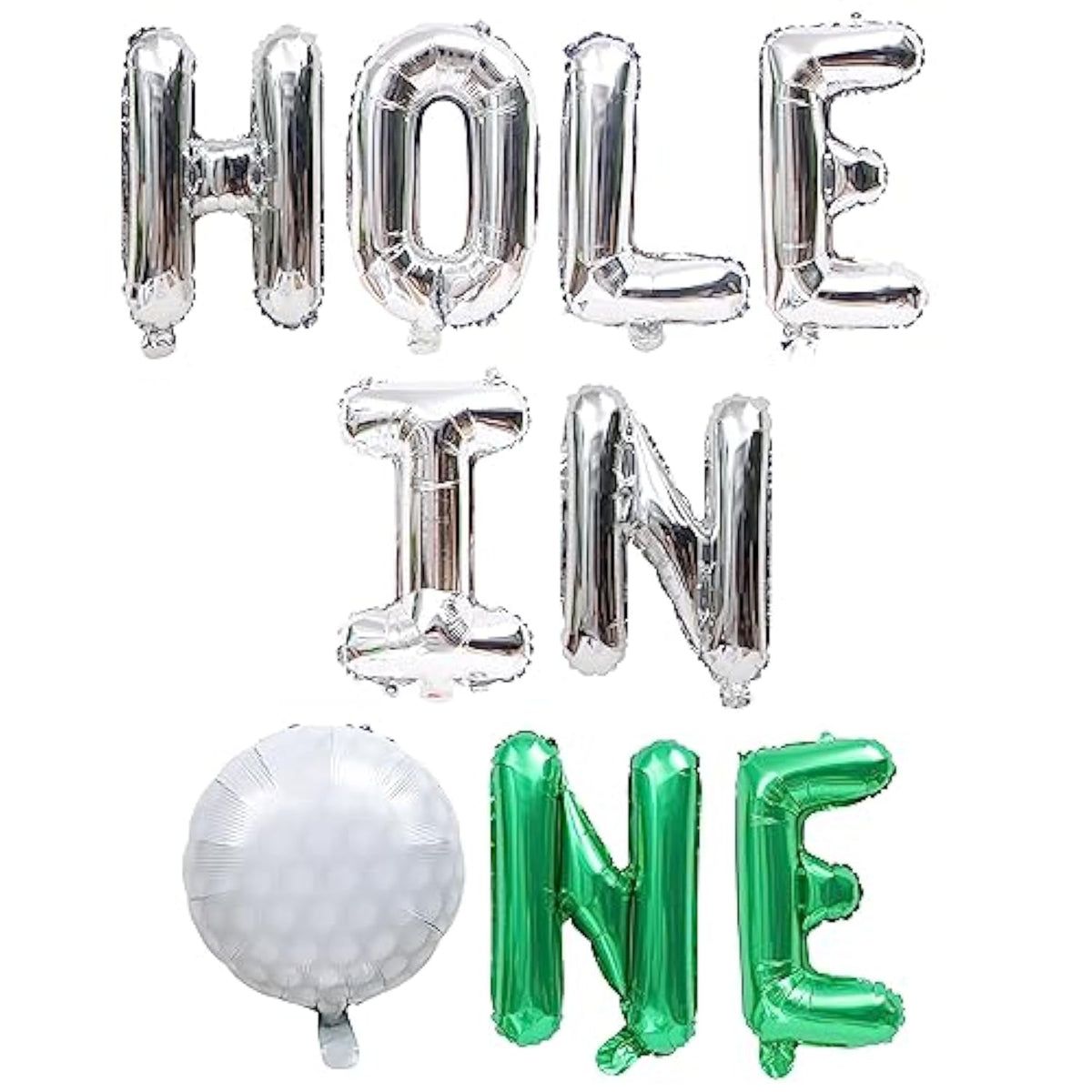 Hole In One Golf 1St Birthday Balloon - Hole In One Balloon, Golf Foil Balloons For Boys Golf Outdoor Sports Theme Birthday Party Decor Supplies