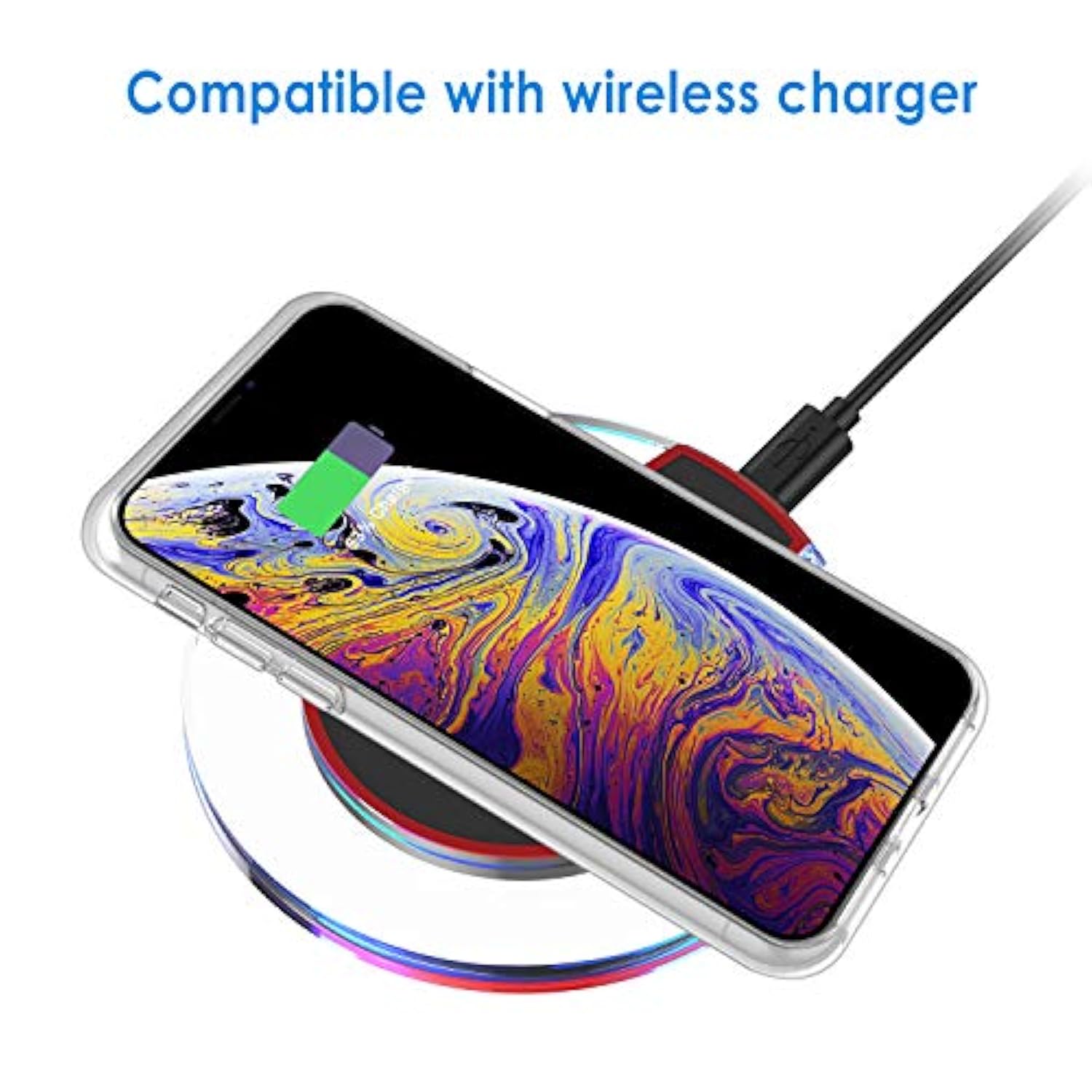 JETech Case for iPhone Xs Max 6.5-Inch, Non-Yellowing Shockproof Phone Bumper Cover, Anti-Scratch Clear Back (Clear)