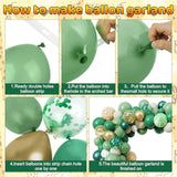 110pcs Wild One Balloon Garland Kit for Safari Jungle 1st Birthday Party