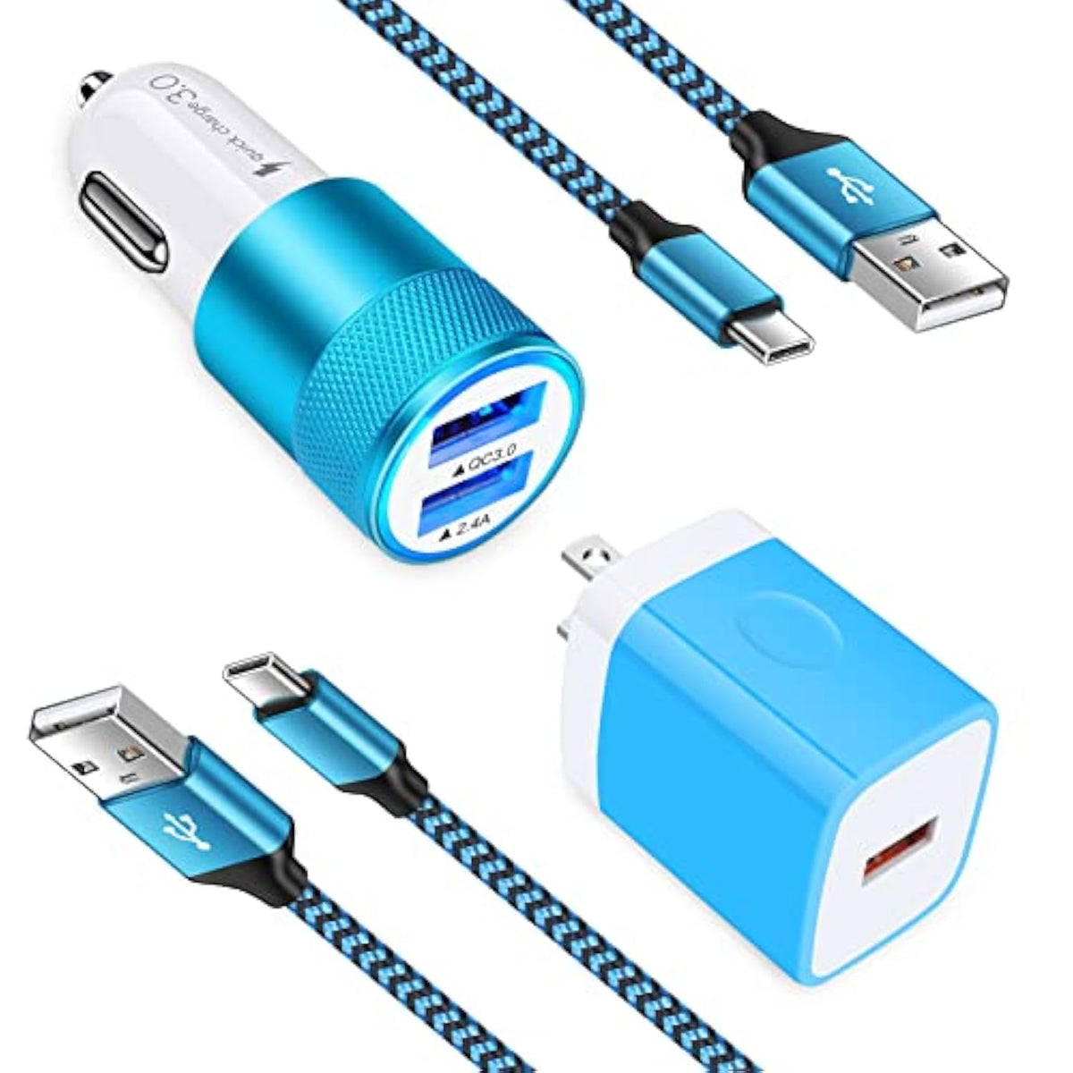 Quick Charge 3.0 Fast Phone Charger For Google Pixel 9A, 9, 9 Pro Xl Fold, Samsung Galaxy A36 A26 A16 A55 A35 A15 A53 5G A71 A51 A52 A42 A32 A12 A13 A14 A23 5G A03S A04S A41 A31 A21