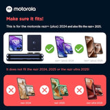 Motorola Razr+ (Plus) 2024 Fresh Lavender Adjustable Cross Body Case - Premium Lanyard Hinge Strap Cover for Stylish Carrying Convenience and Fashionable Drop Protection