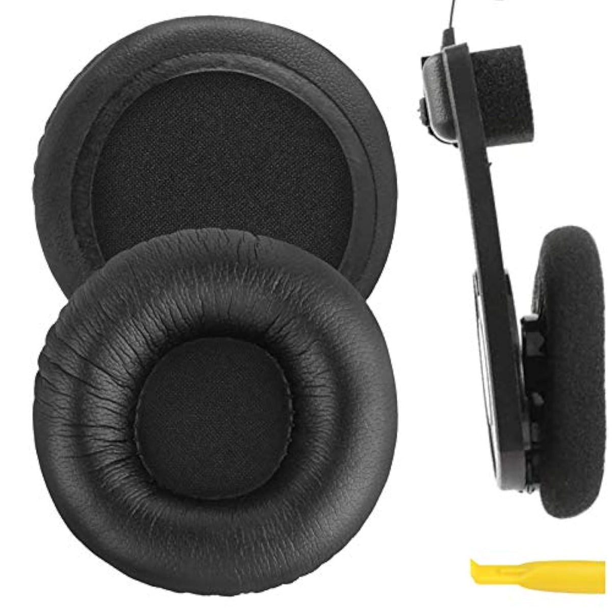 Geekria QuickFit Replacement Ear Pads for Koss Porta Pro PP, KSC 35/75/55/50/10, KTX PRO1, KTX8, PTX6 Headphones, Repair Parts (Black)