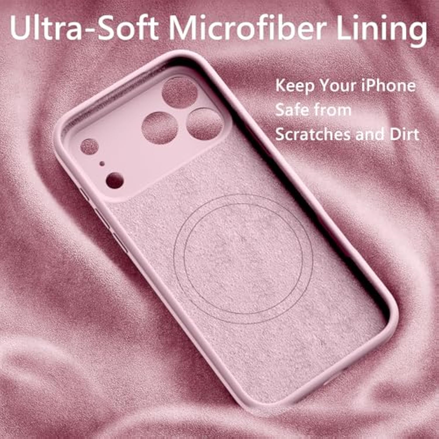 Chalk Pink Magnetic Case for iPhone 17 Pro Max 6.9"